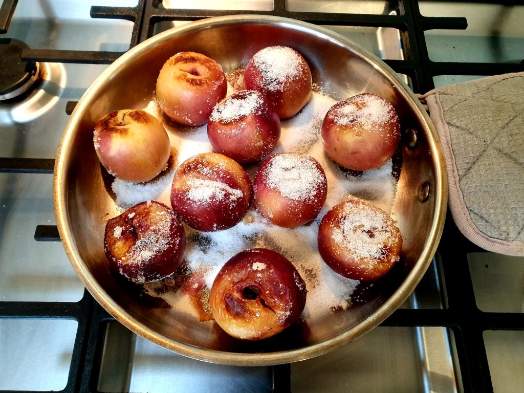 Roast nectarine ice cream 5