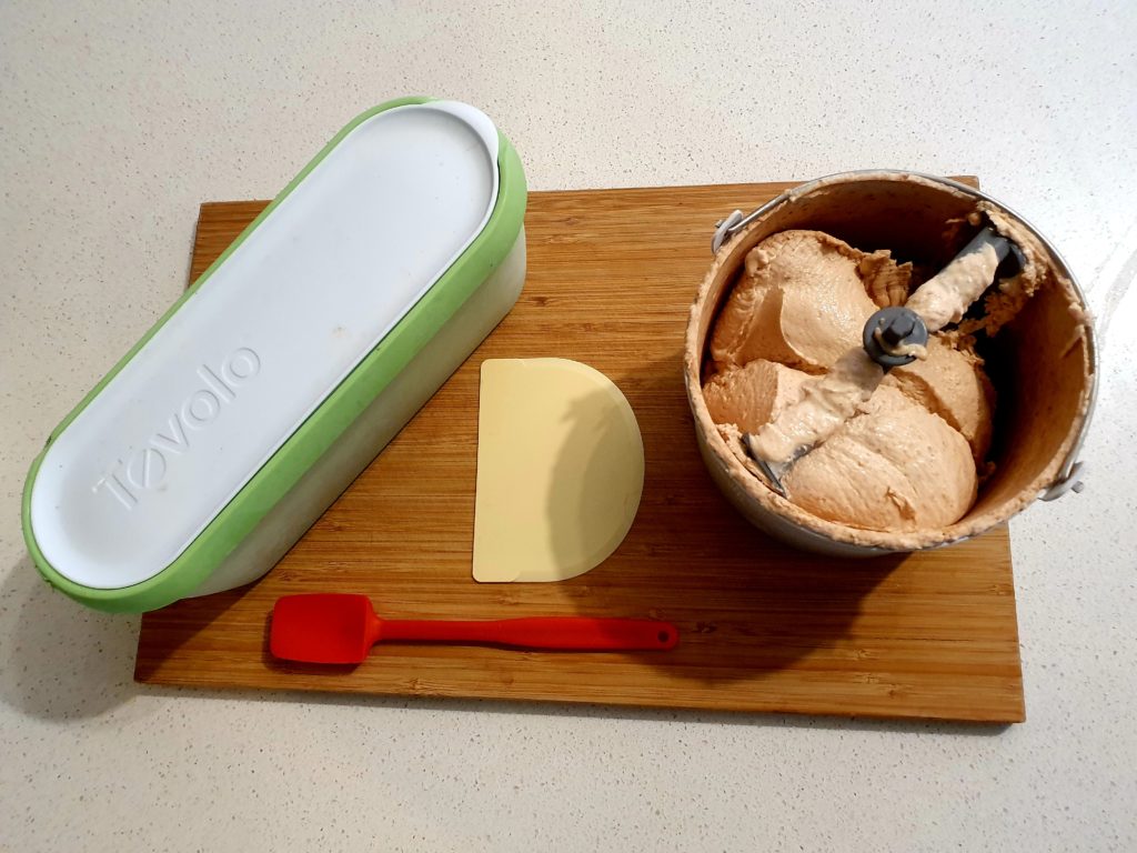 Roast nectarine ice cream 13