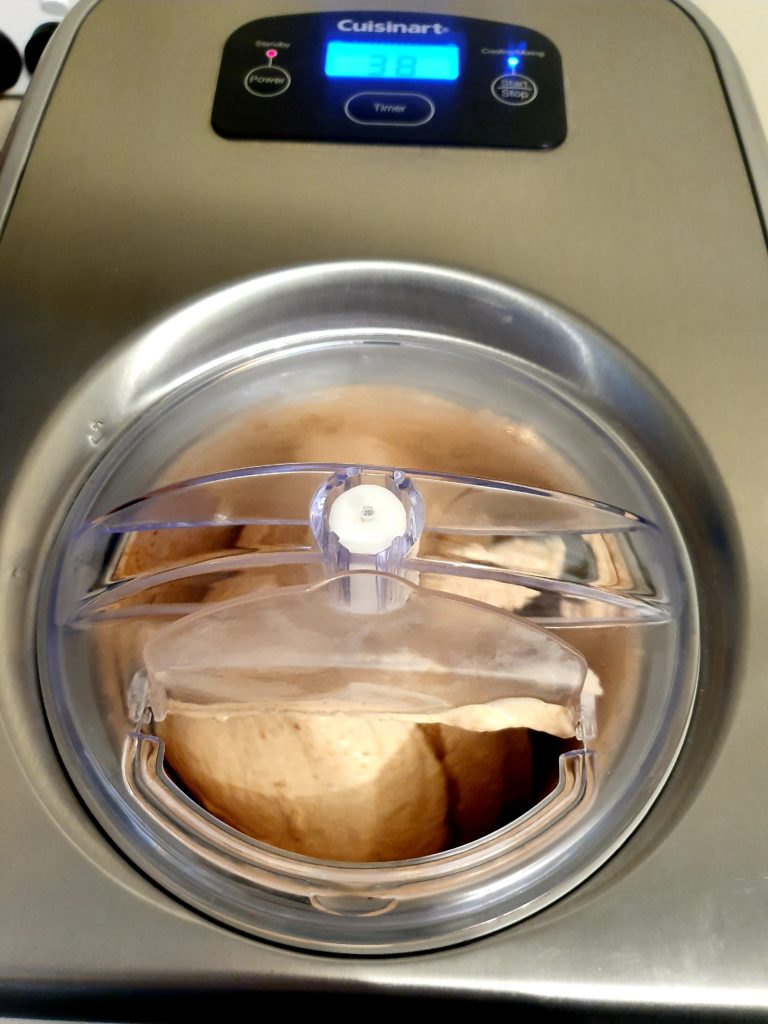 Roast nectarine ice cream 12