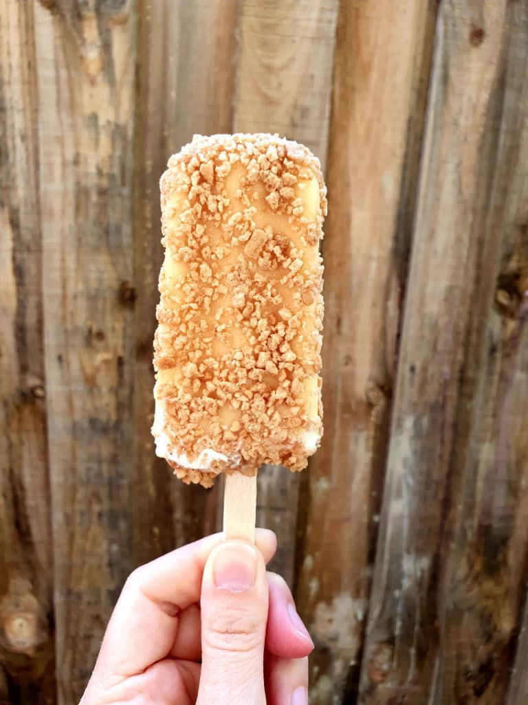 Bulla's Cinnamon donut ice cream review 2 Front view ice cream