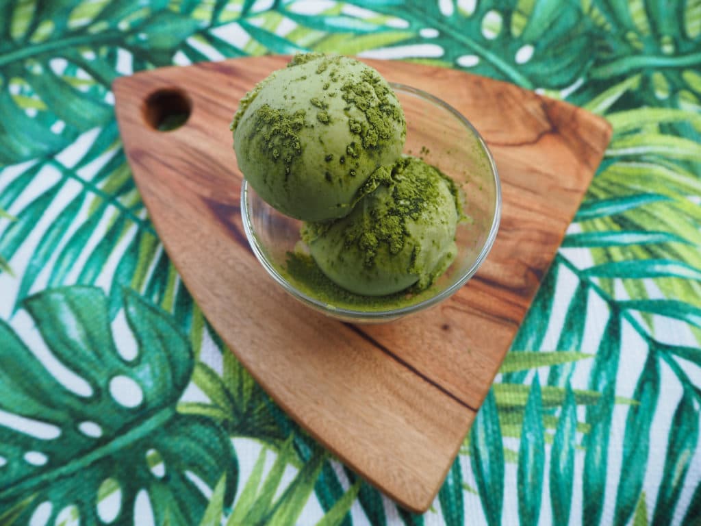 Easy matcha ice cream