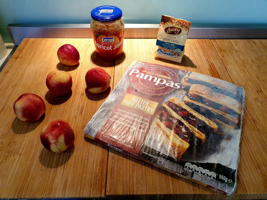 Nectarine tart ingredients