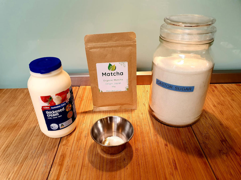 Easy matcha ice cream 2 Matcha ice cream ingredients