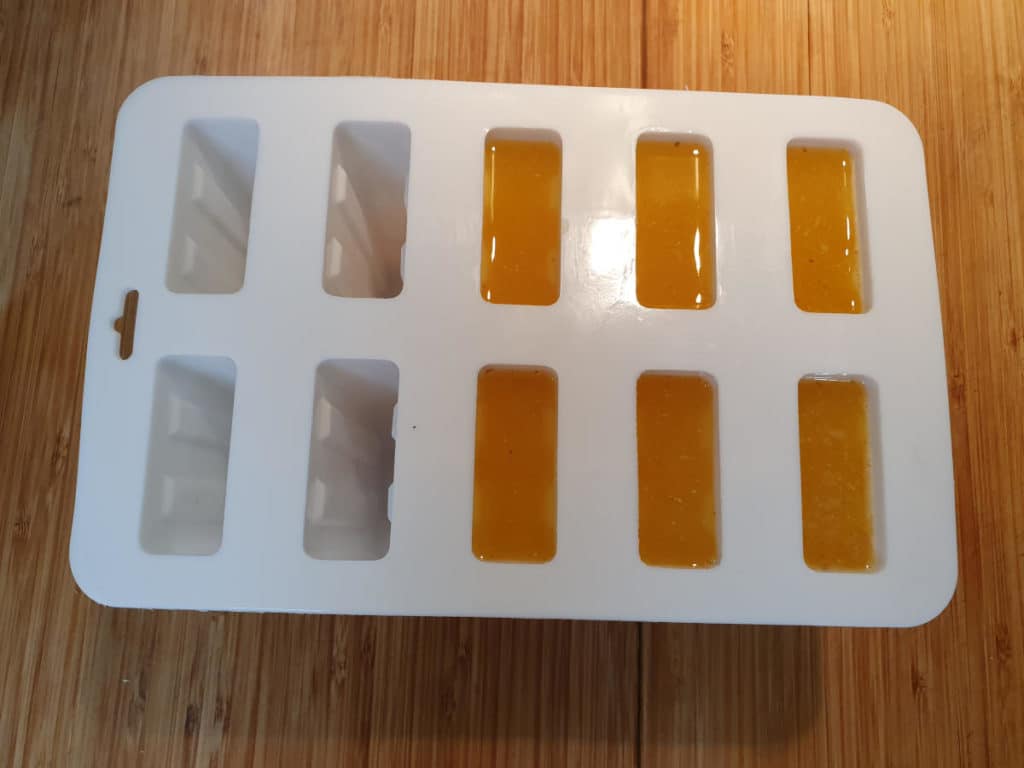 Filled popsicle moulds