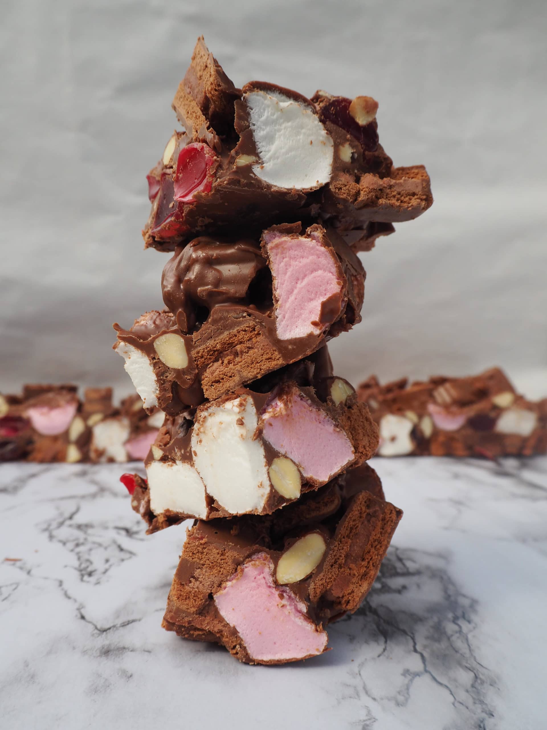 Tim Tam Rocky Road stack