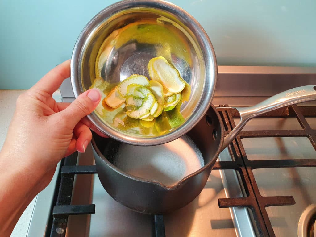 Adding zest to pot