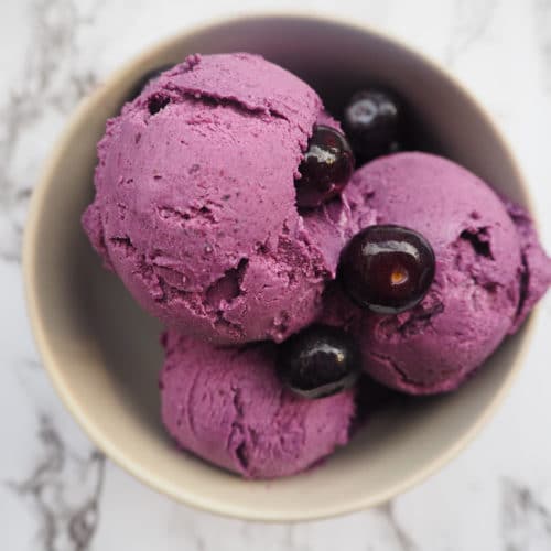 Blueberry cashew ice cream