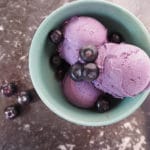 Coconut blueberry ice cream
