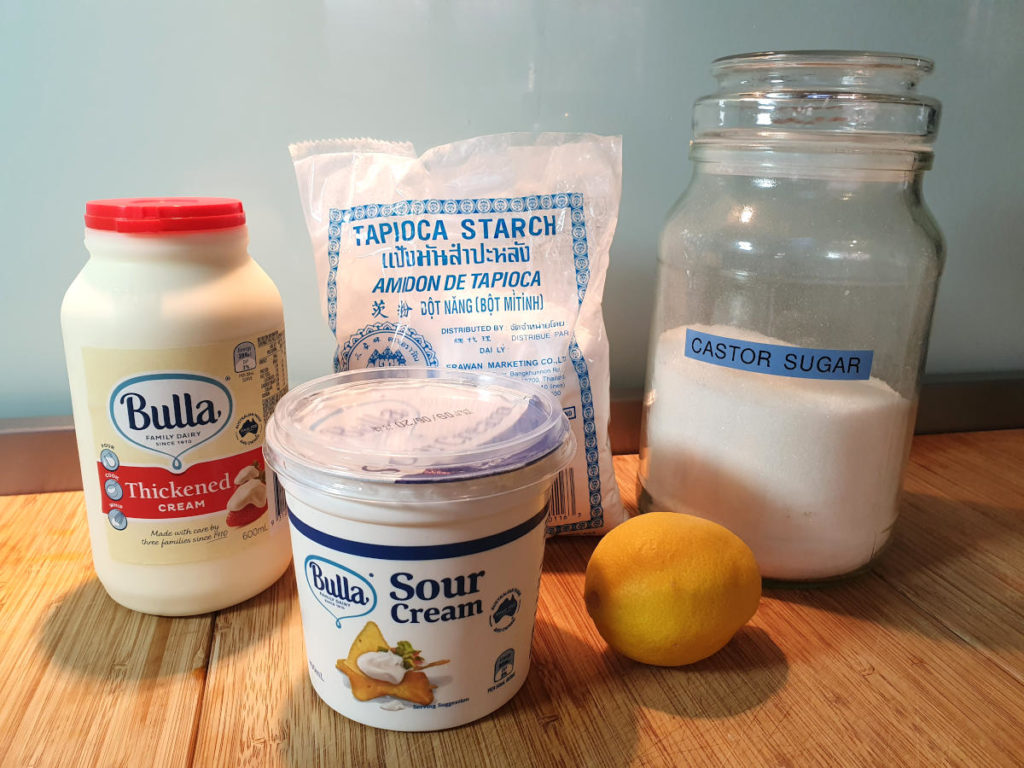Sour Cream Ice Cream 2 ice cream ingredients