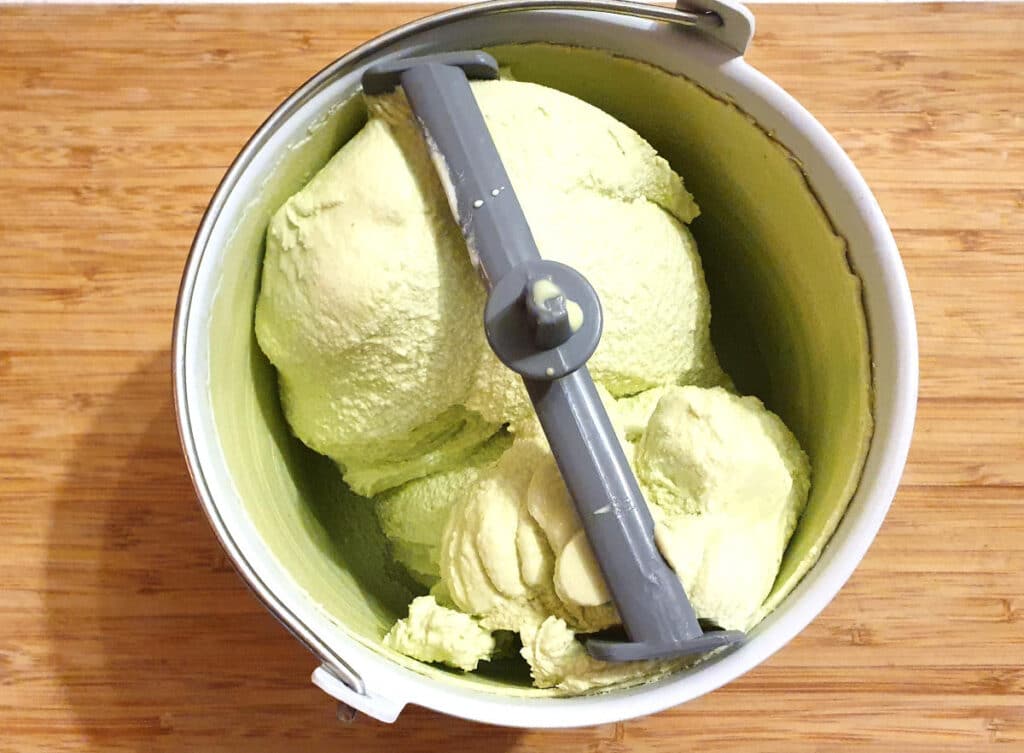 churned ice cream