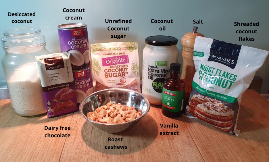 vegan bounty ice cream bites ingredients