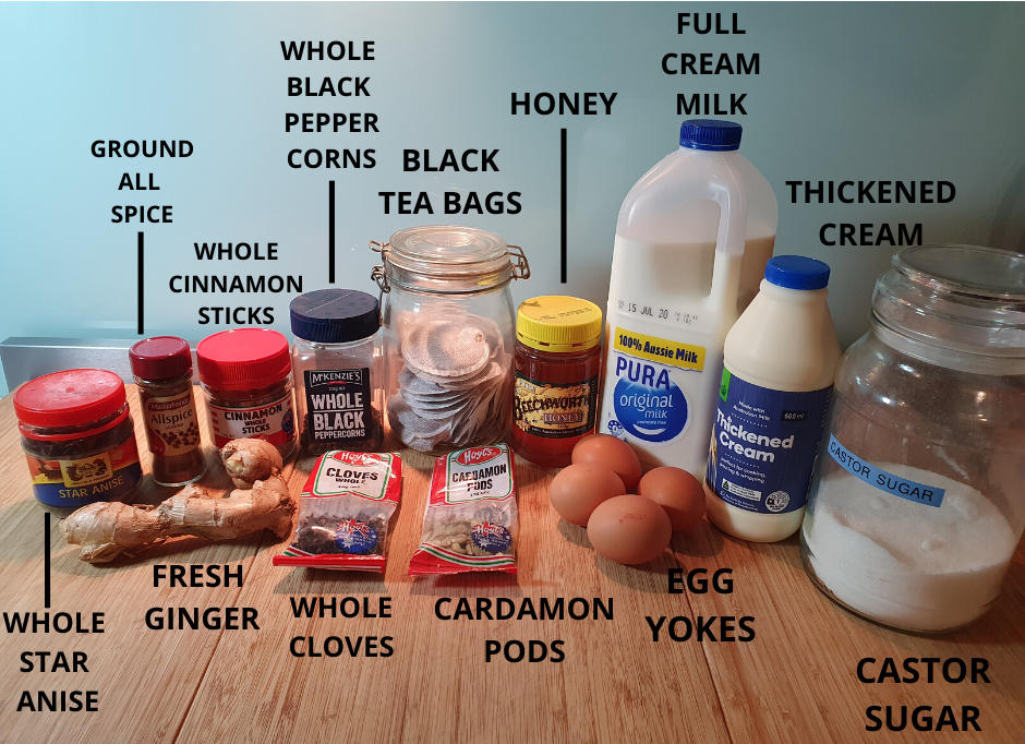 Masala chai ice cream 3 Ice cream ingredients