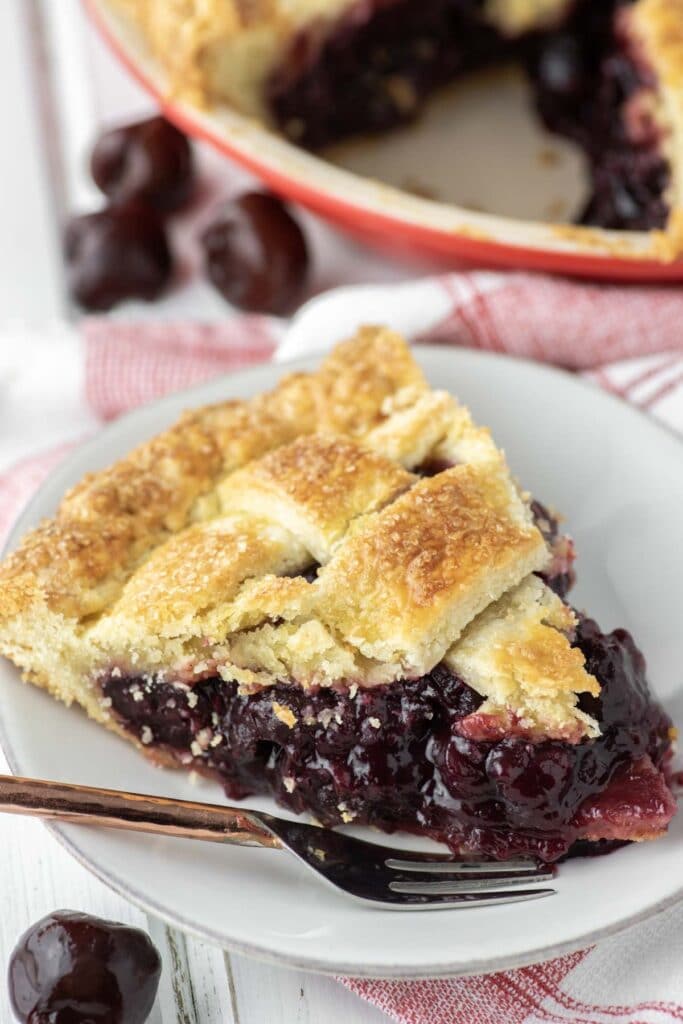 Homemade cherry pie