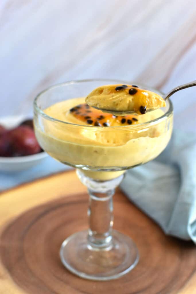 Passion fruit mousse