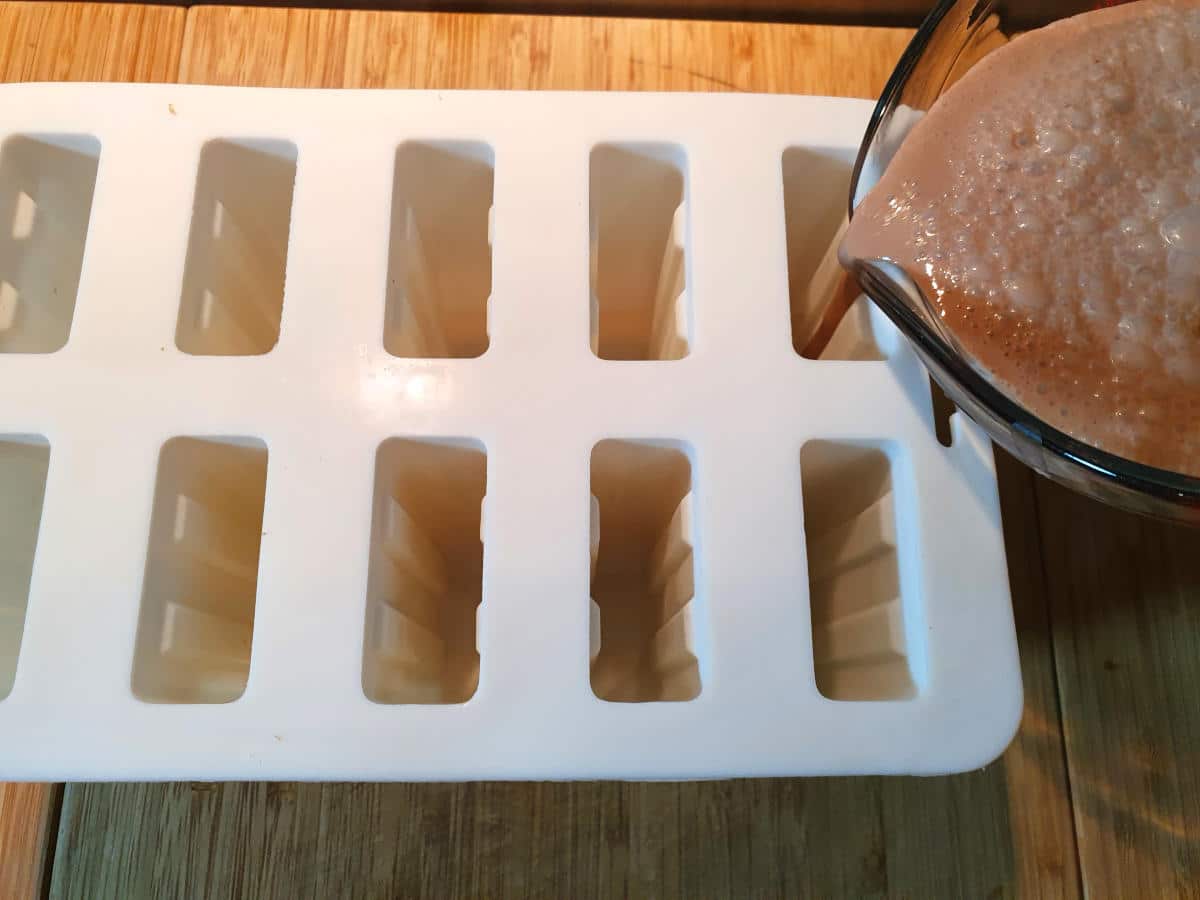 Milo icy poles 9 filling icy pole moulds