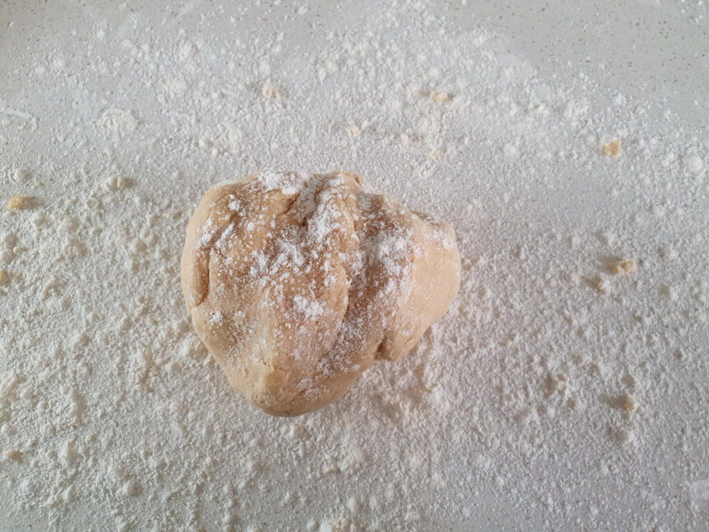 Mincemeat tarts 13 ready to roll dough on floured surface.