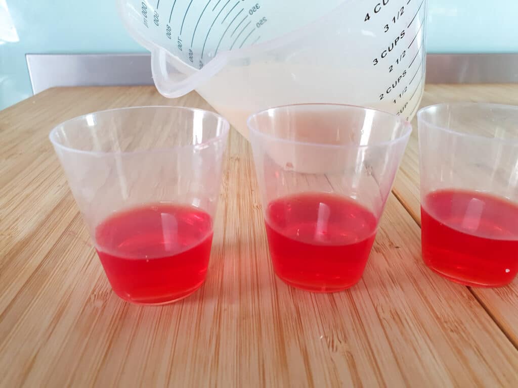 Red white and blue jello shots 14