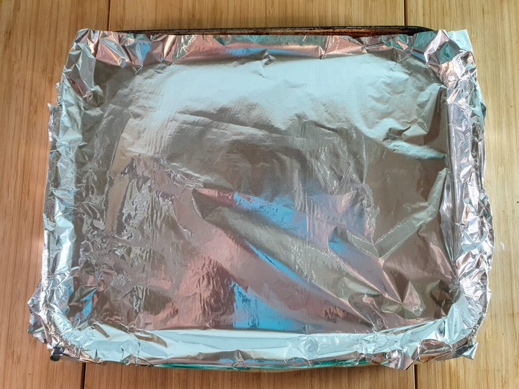 Biscoff Rocky Road 4 Try lined with foil.