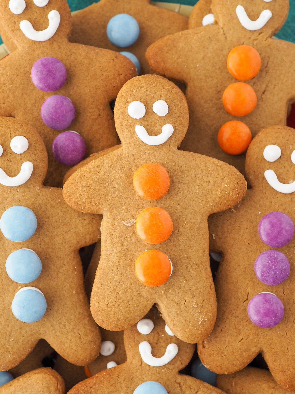 Close up pile of gingerbread.