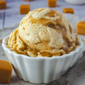 Butterscotch Ice Cream 11 Close up ice cream.