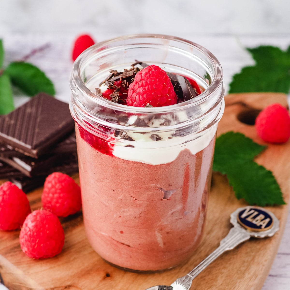 Raspberry Chocolate Mousse