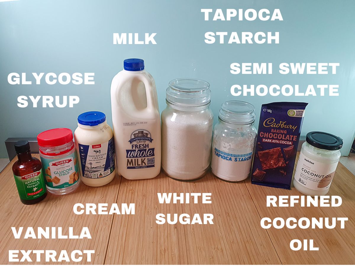 Chocolate Chip Ice Cream 4 Ingredients as per main body of text.