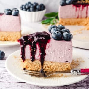 No Bake Blueberry Cheesecake 12